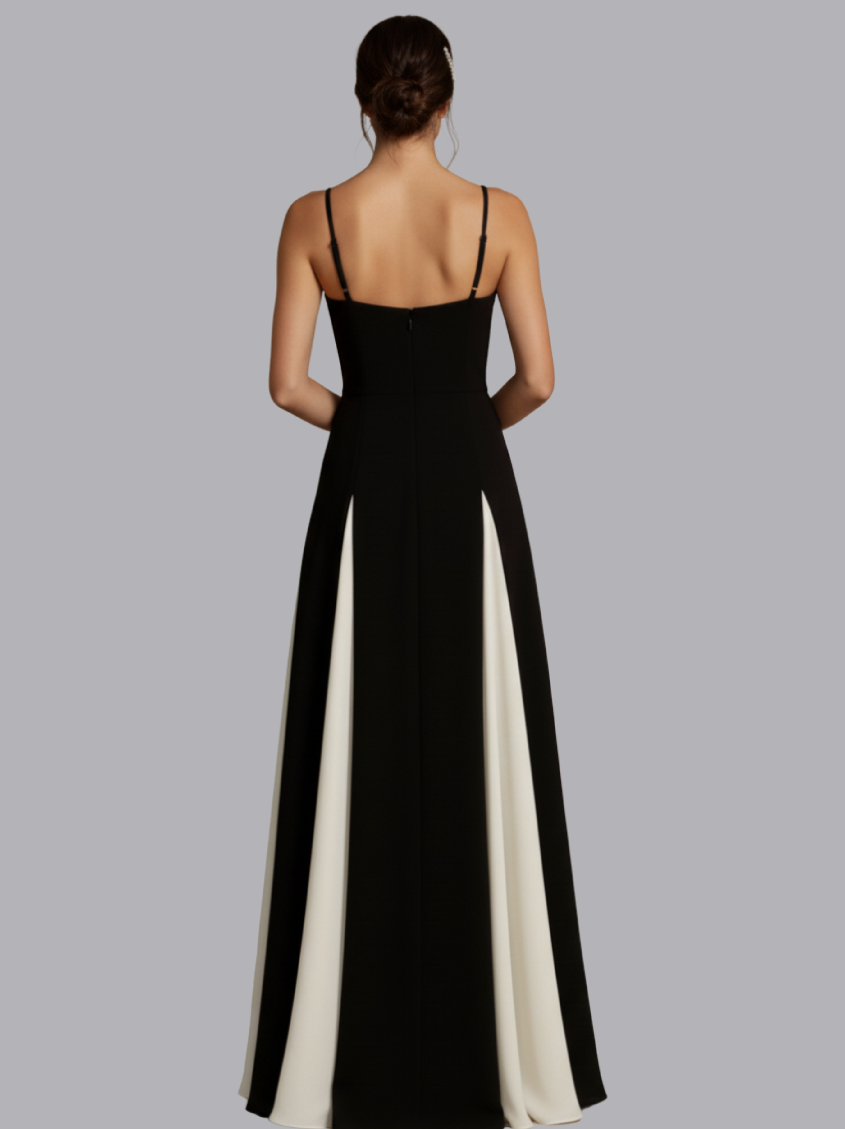 Colorblock Patchwork A-Line Maxi Dress