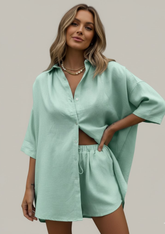 Venus Stylish Button Down Set