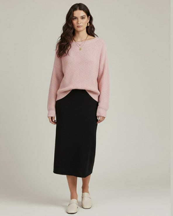 Relaxed Fit Soft Knit Sweater
