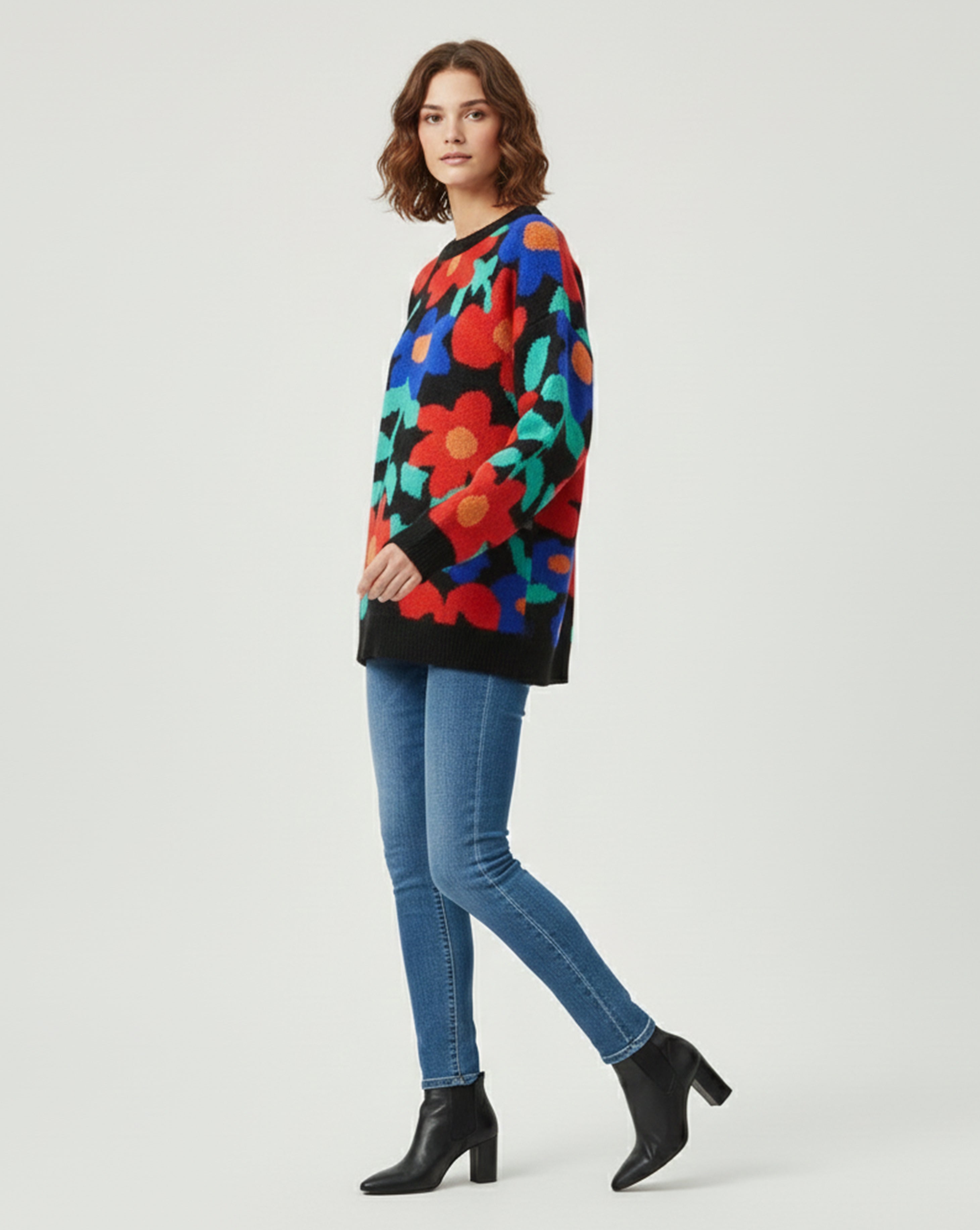 Devin Flower Sweater