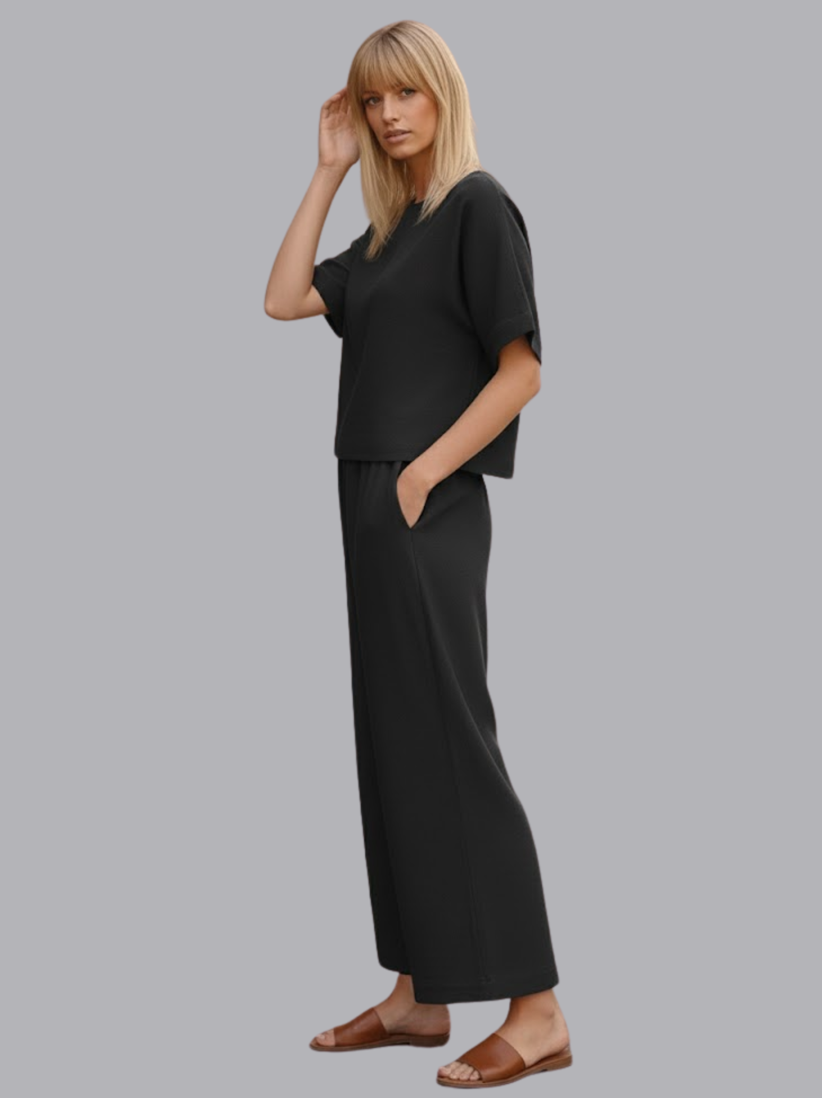 Hallie Short Sleeve Two Piece Set