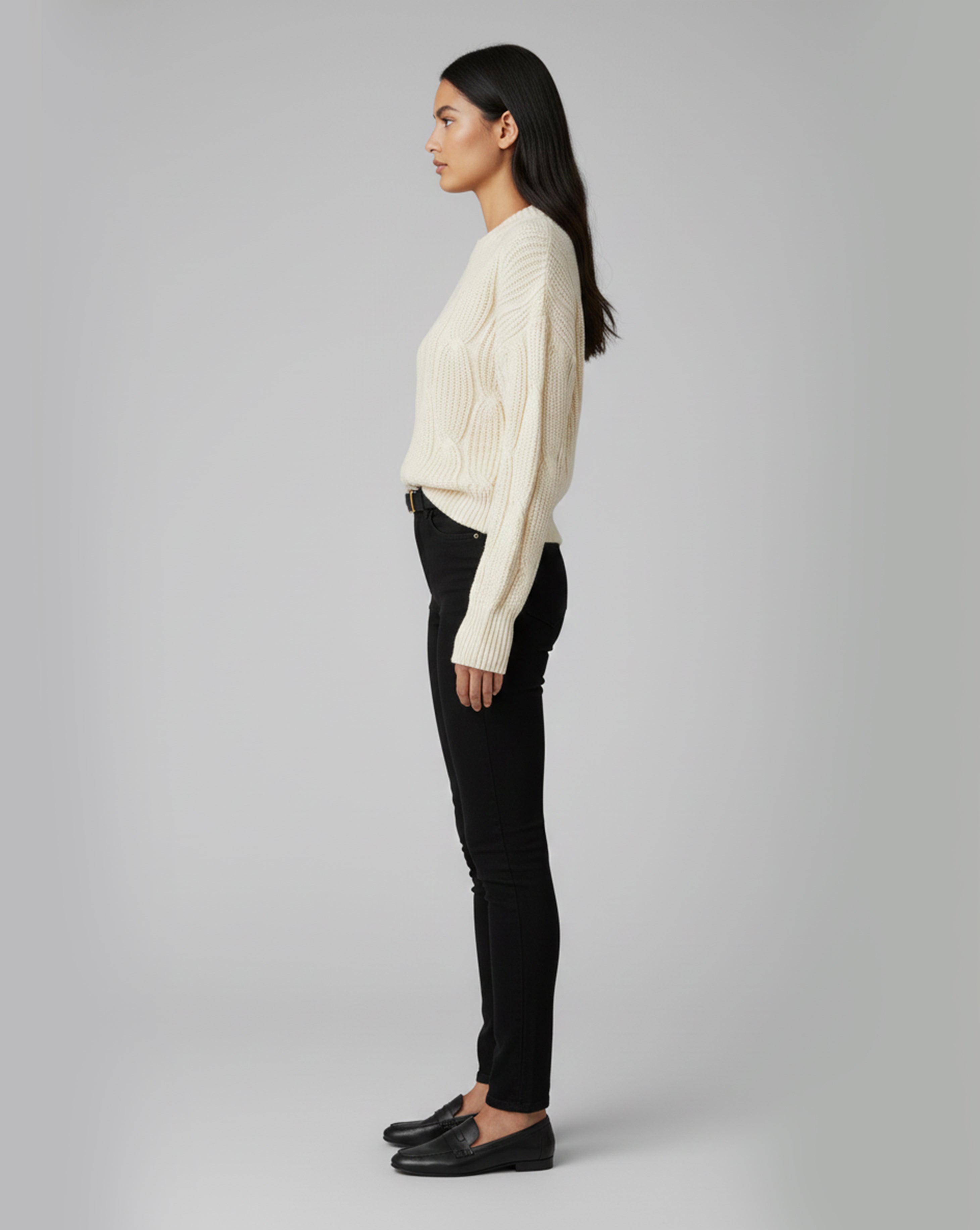 Stylish Crewneck Knitted Sweater