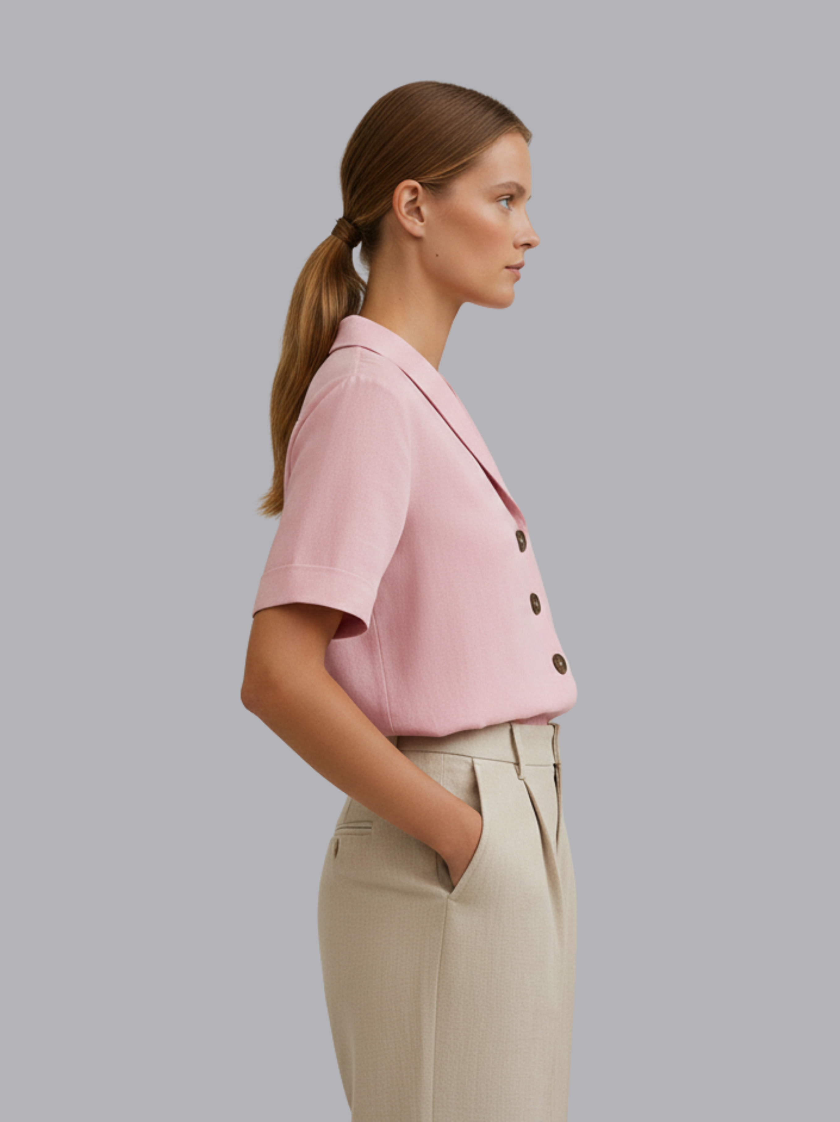 Chic Solid Blouse