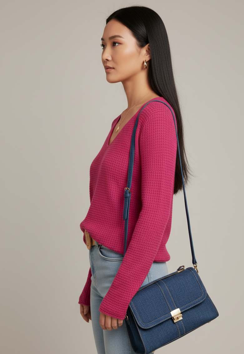 Open Back Knit Top with Mandala Detail
