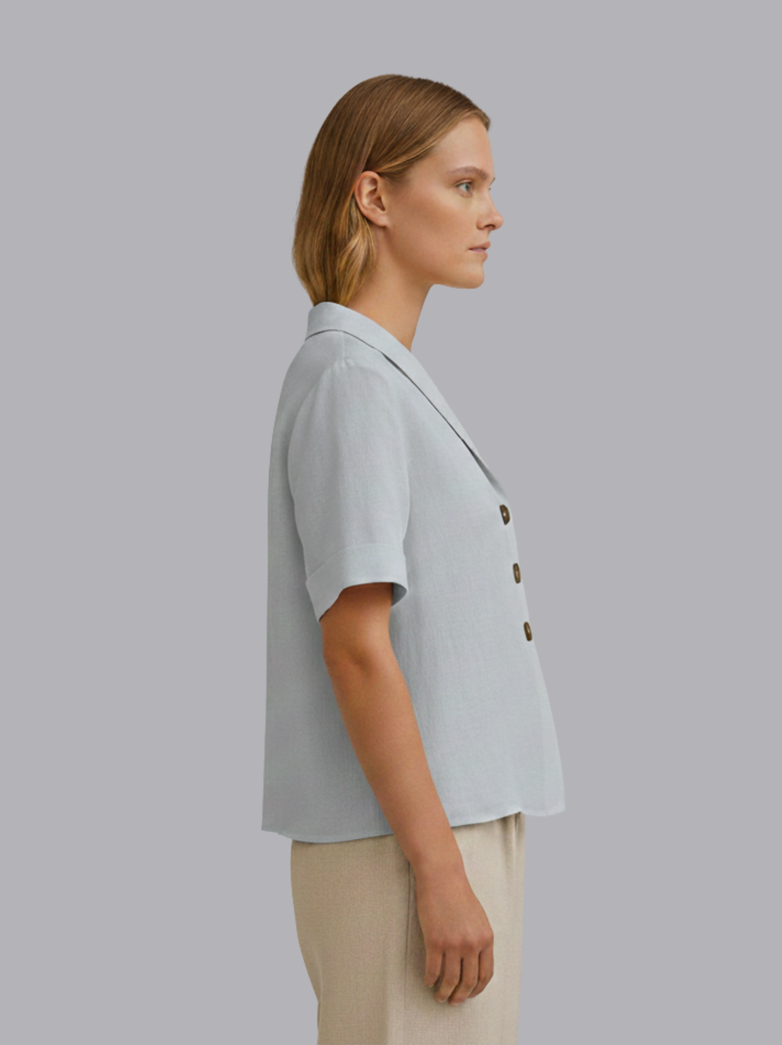 Chic Solid Blouse