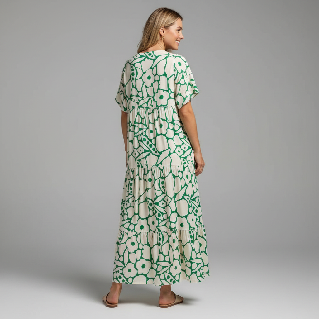 Sam Floral Print Maxi Dress