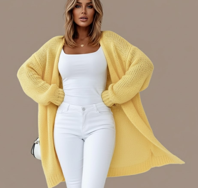 Lany Knitted Long Cardigan