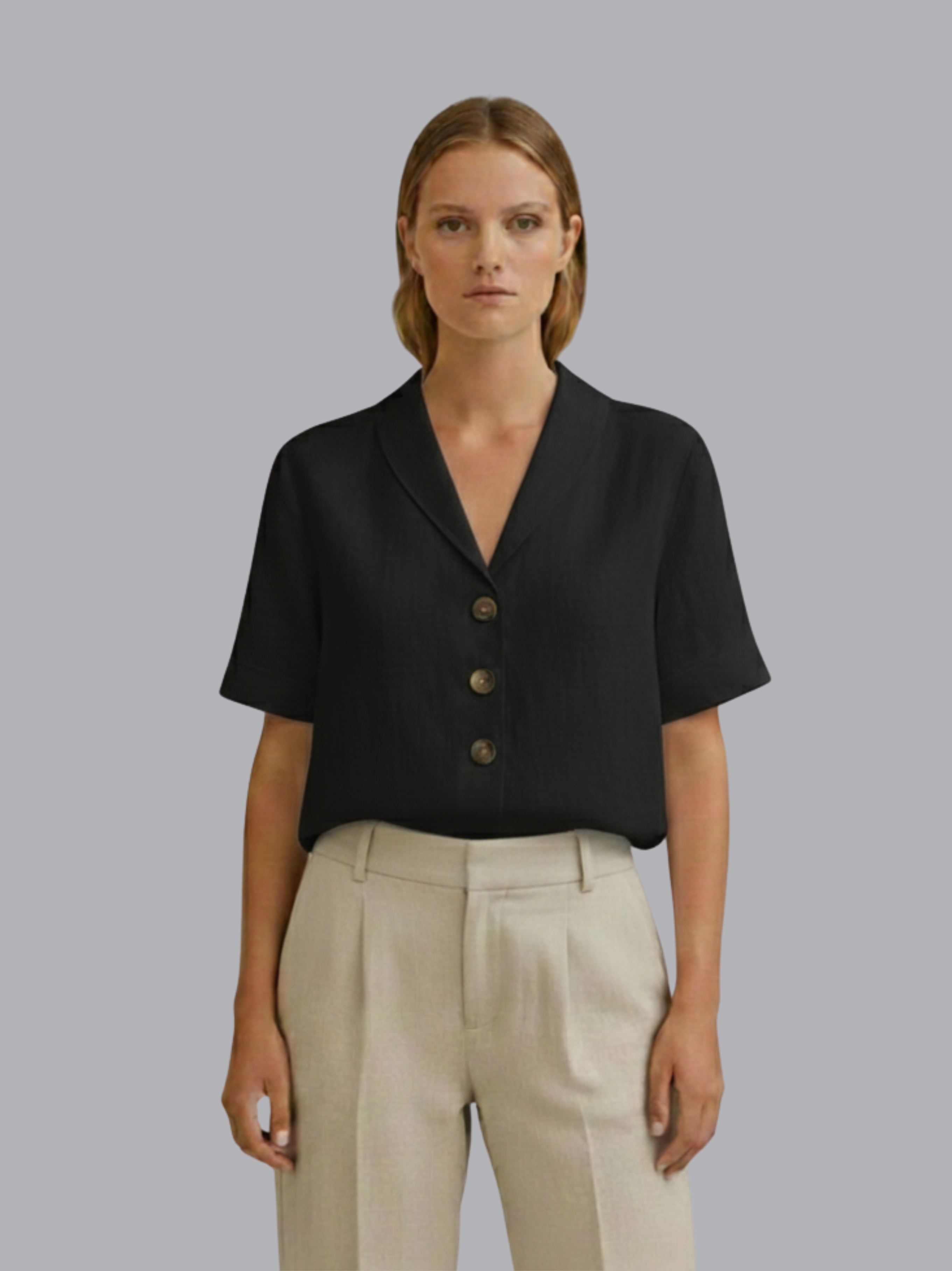 Chic Solid Blouse