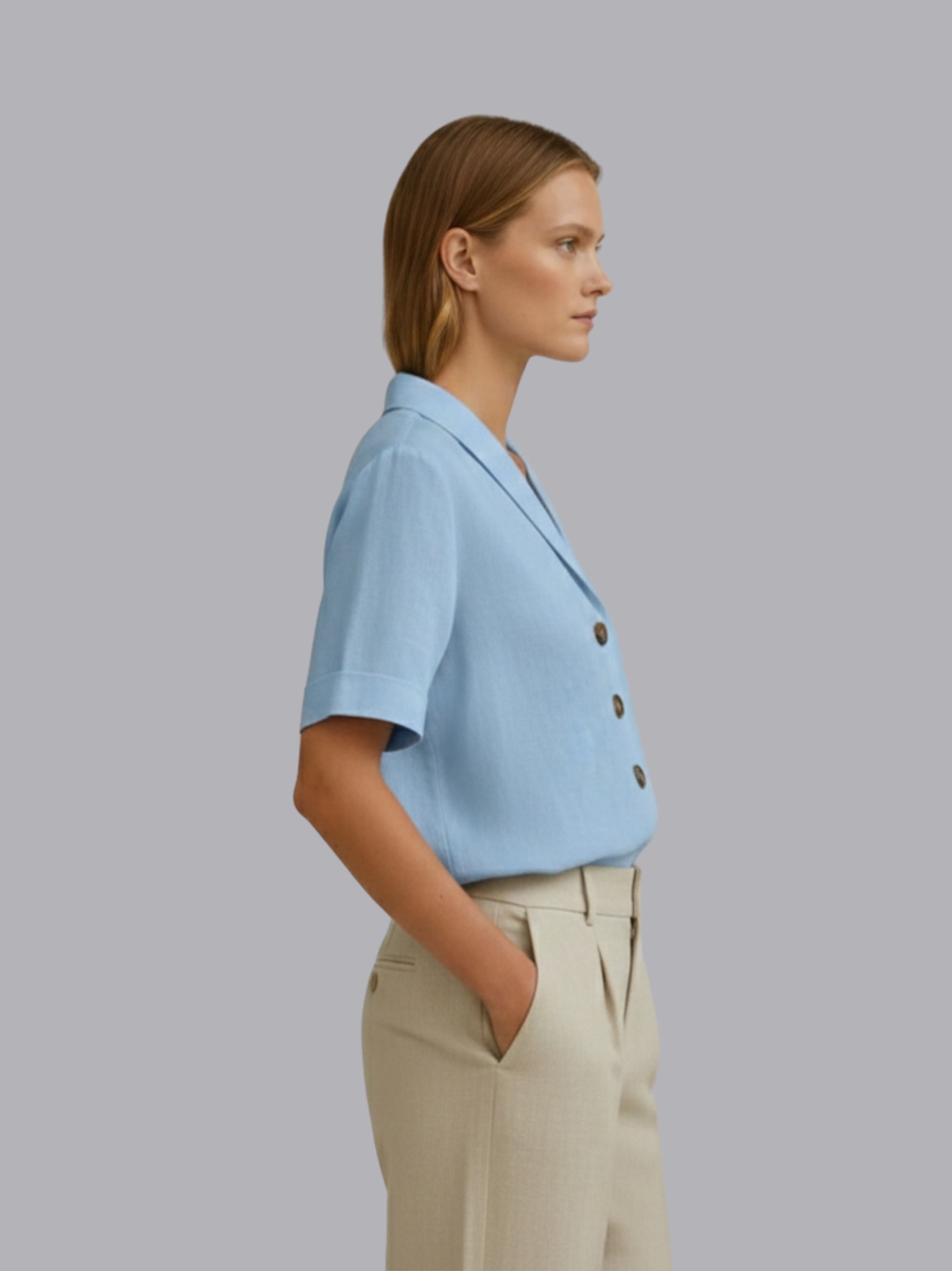 Chic Solid Blouse