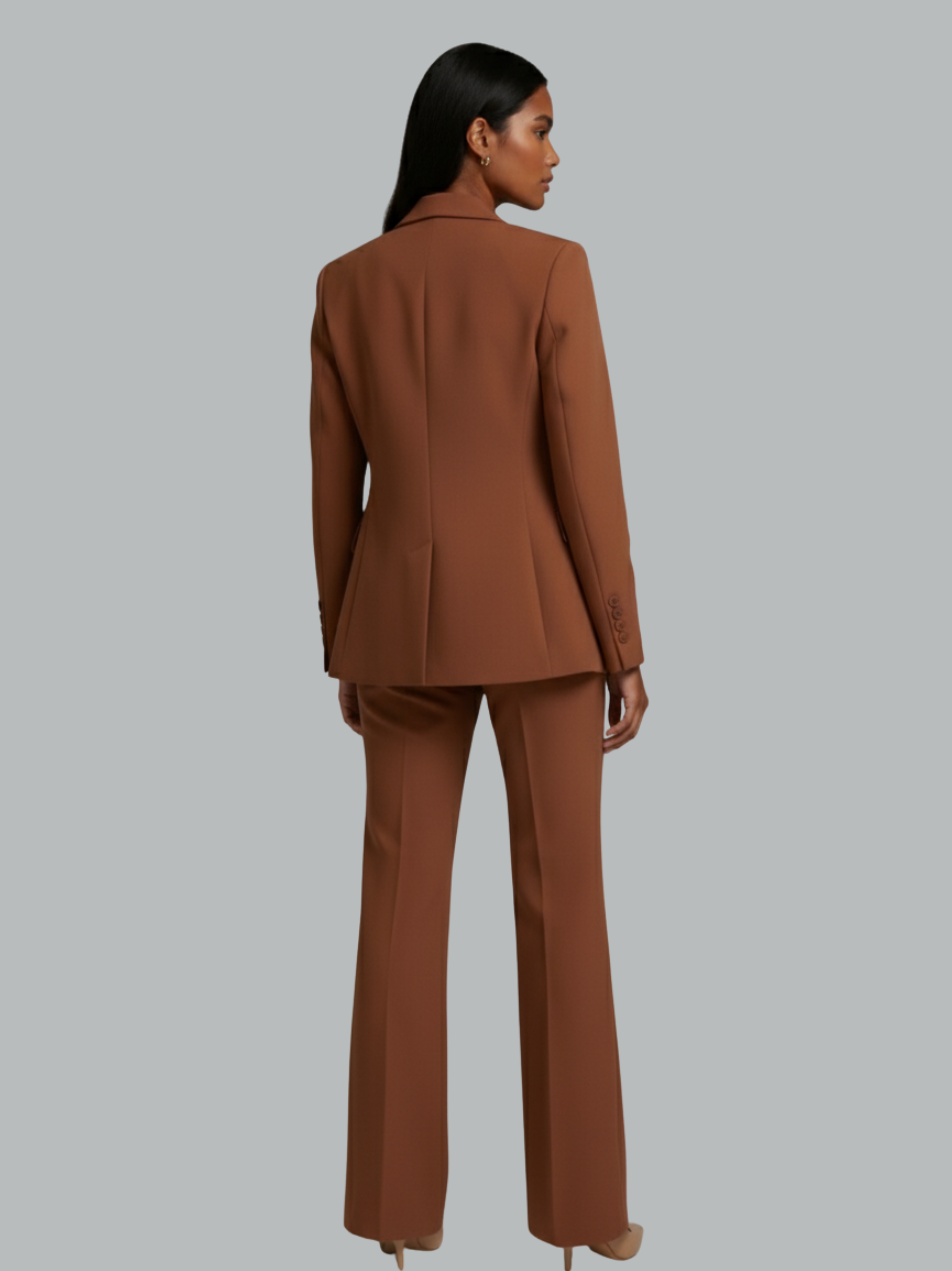 Chic Cotton Blend Suit Set