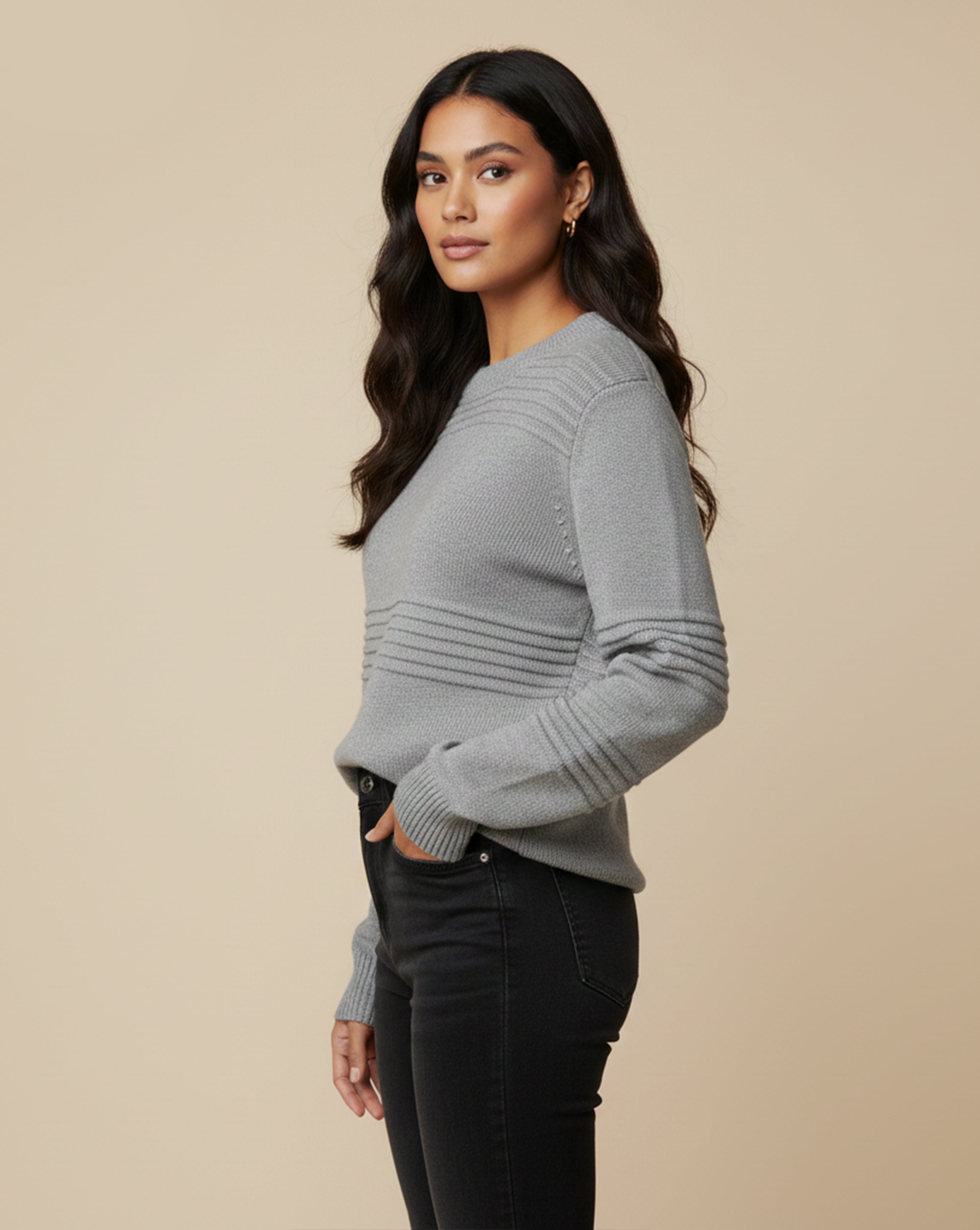 Soft Touch Long Sleeve Knit Pullover