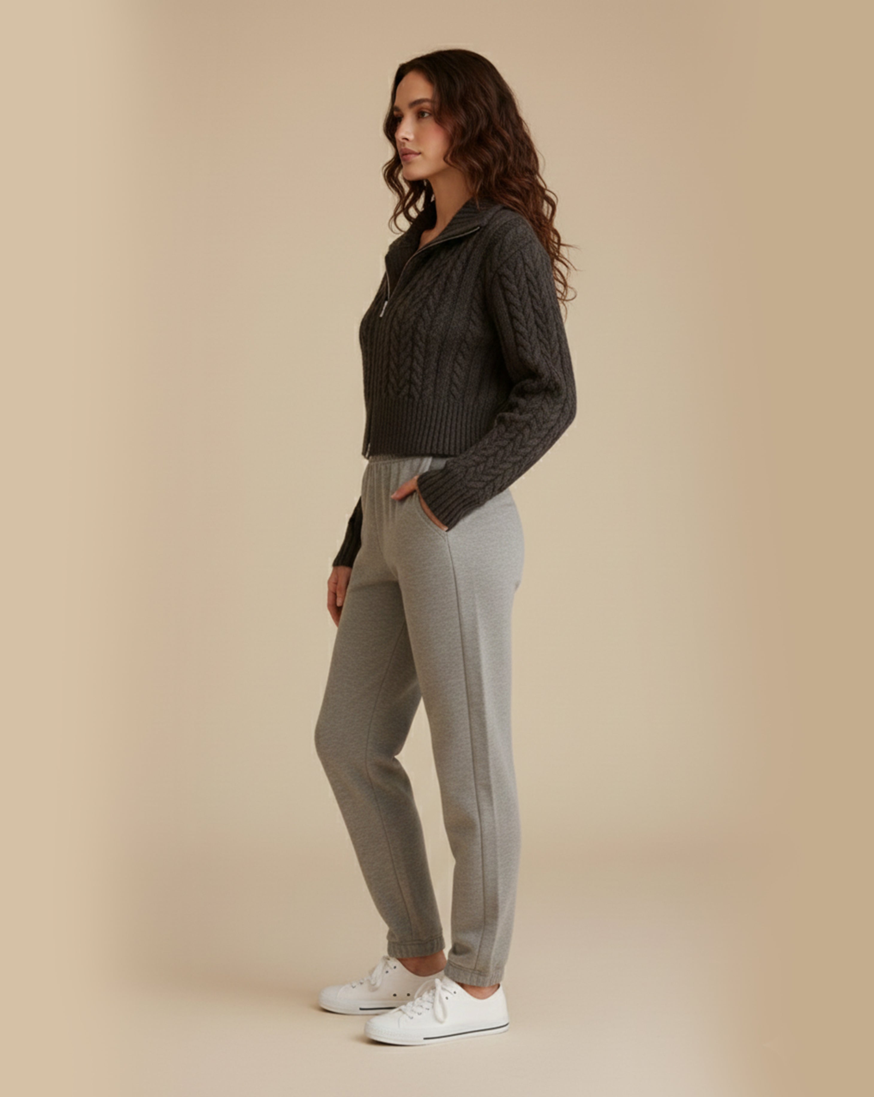 Luella Knitted Zip Sweater