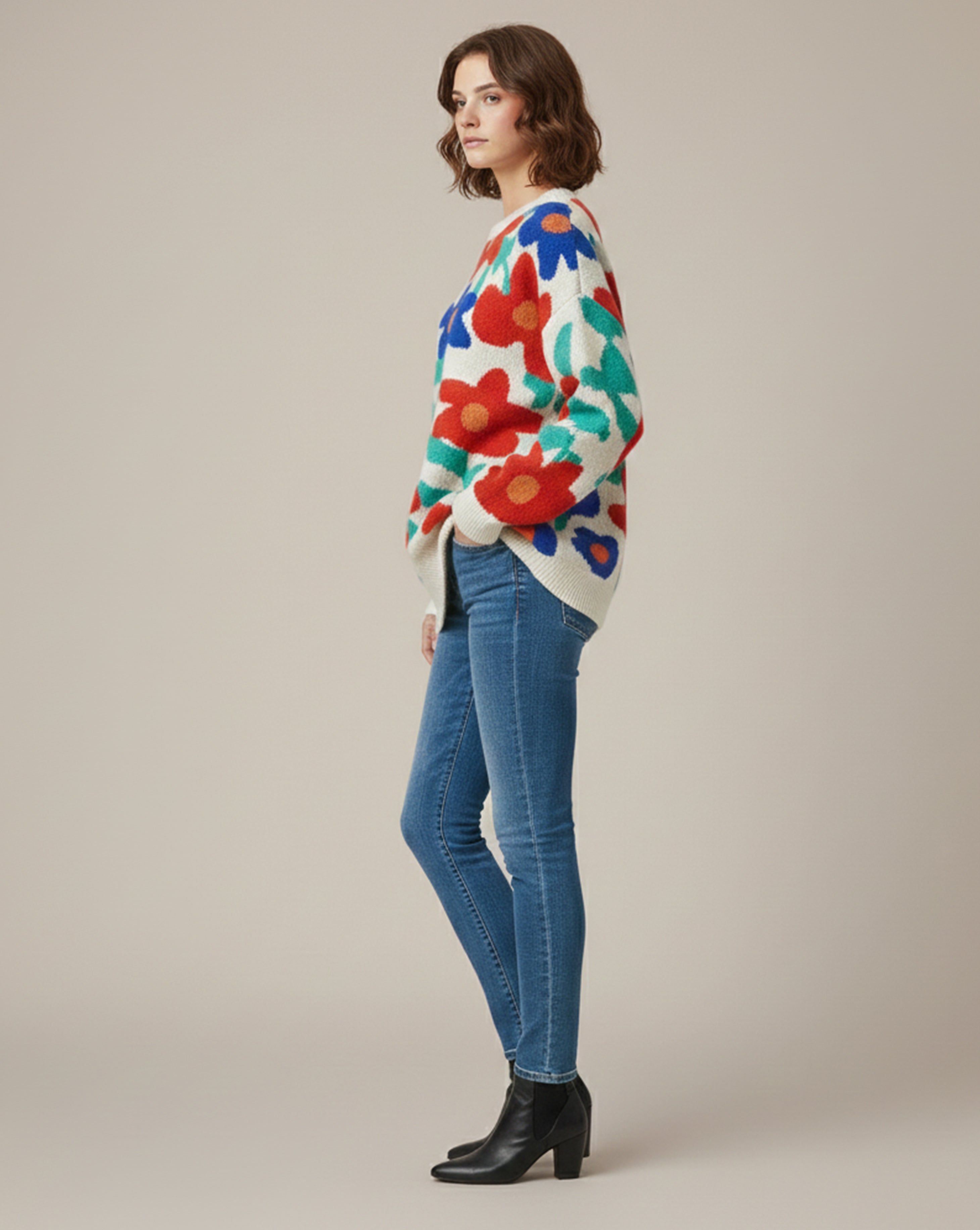 Devin Flower Sweater