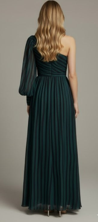 Printed Rose Pendant Maxi Dress