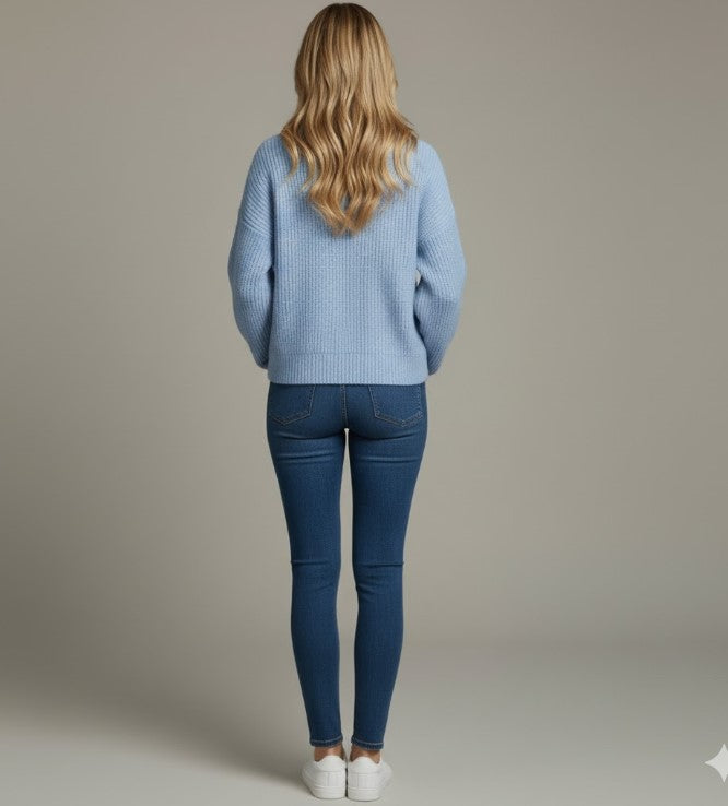 Relaxed Fit Cozy Turtleneck Sweater