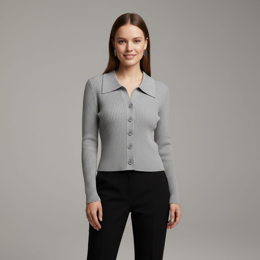 Fitted Knit Long Sleeve Top