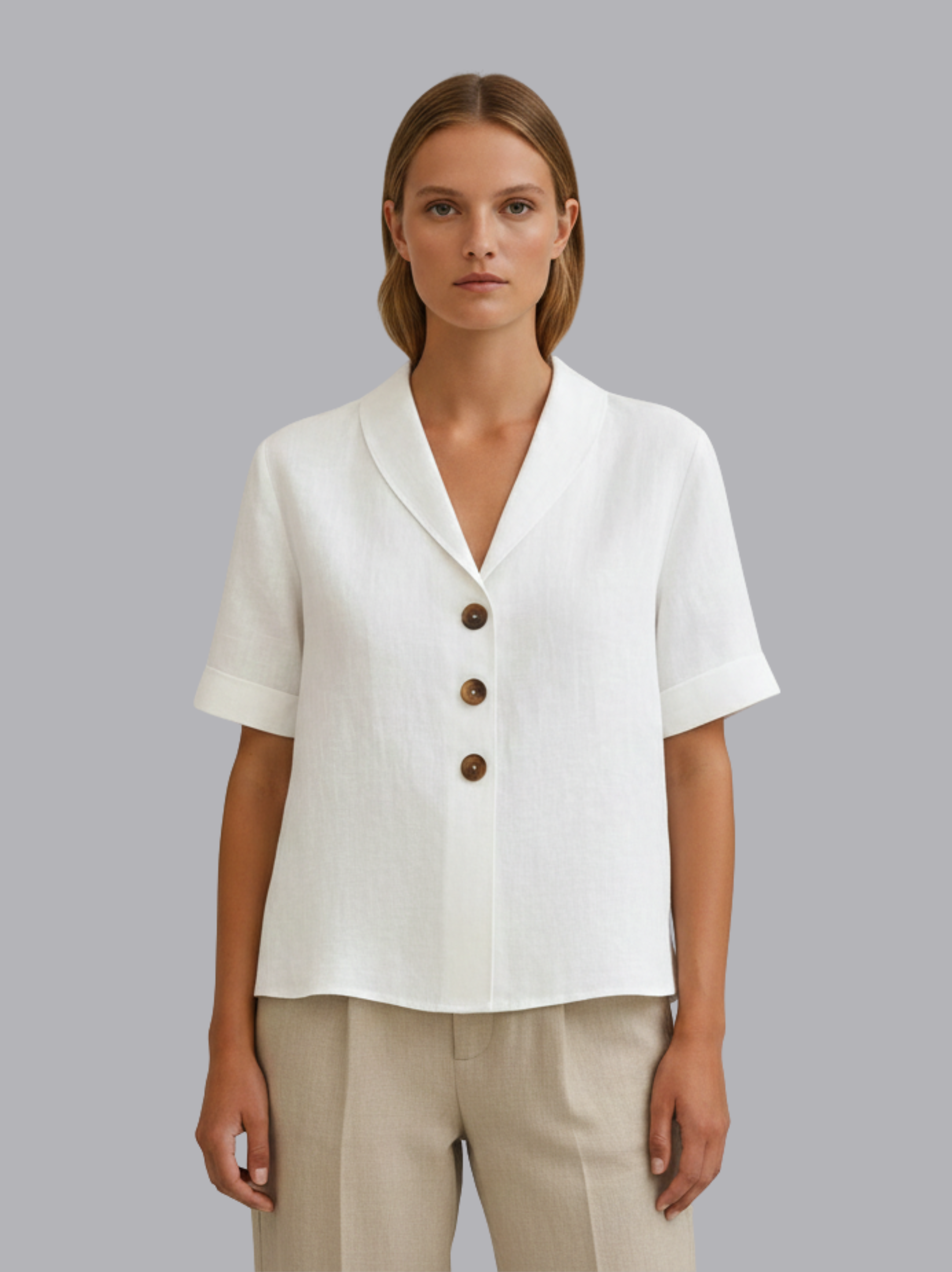 Chic Solid Blouse