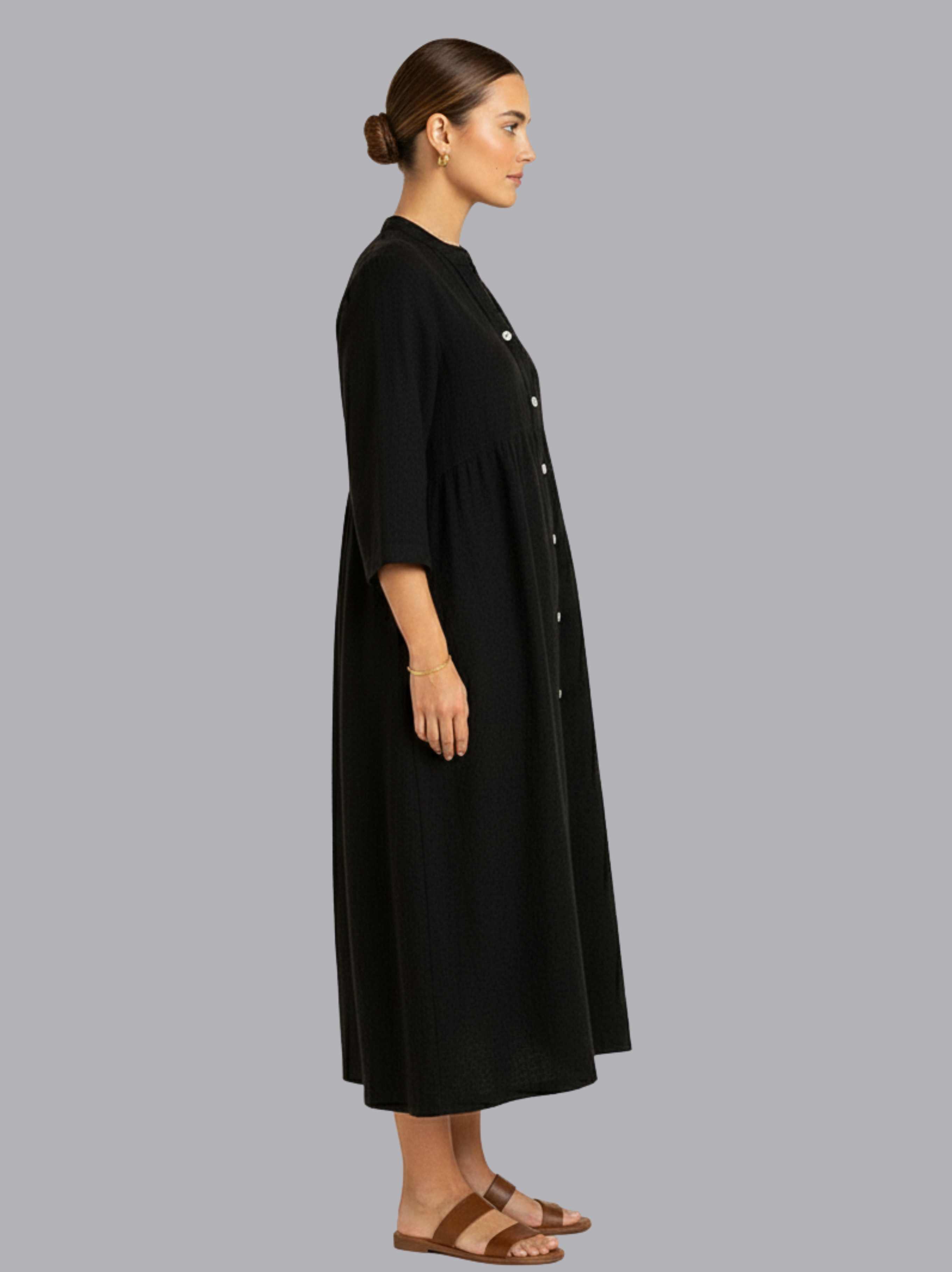 Cotton-Linen Shirt Dress