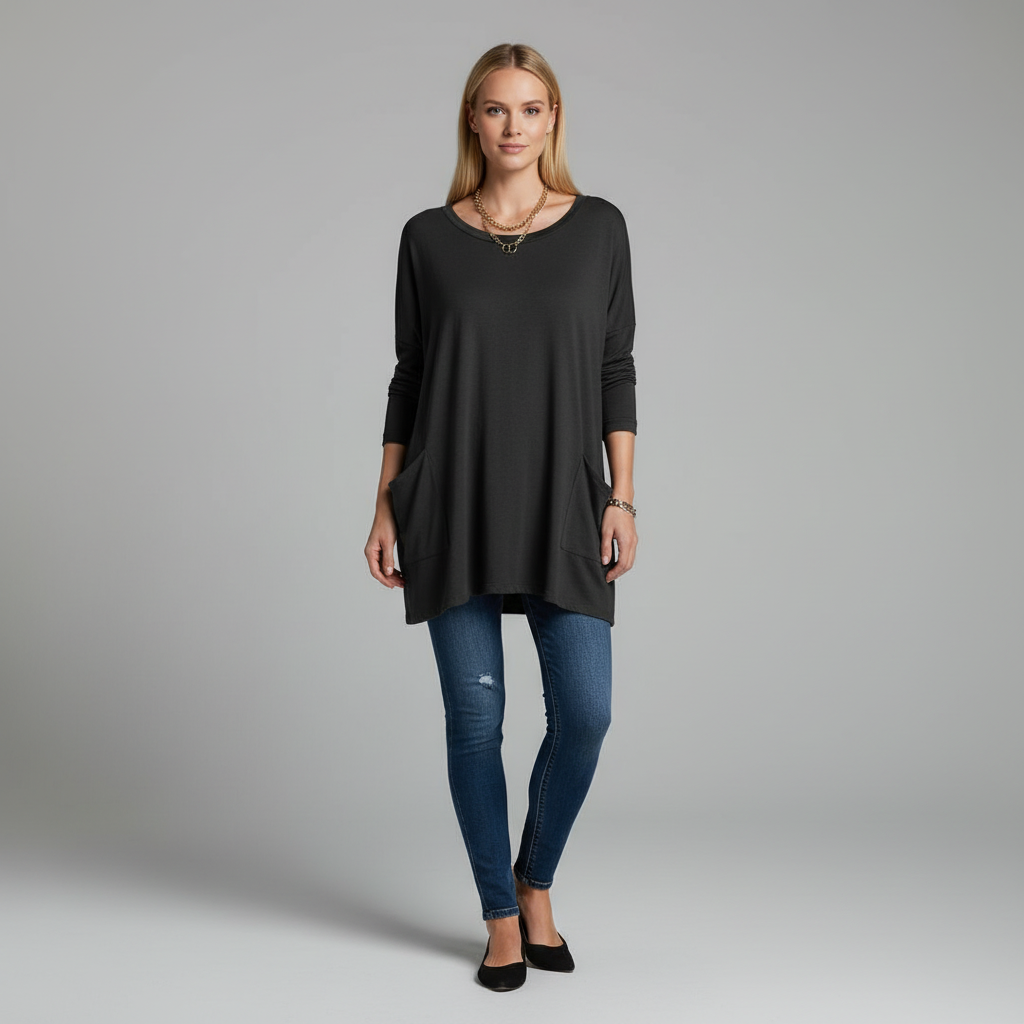 Georgia Cosy Oversized Long Sleeve Top